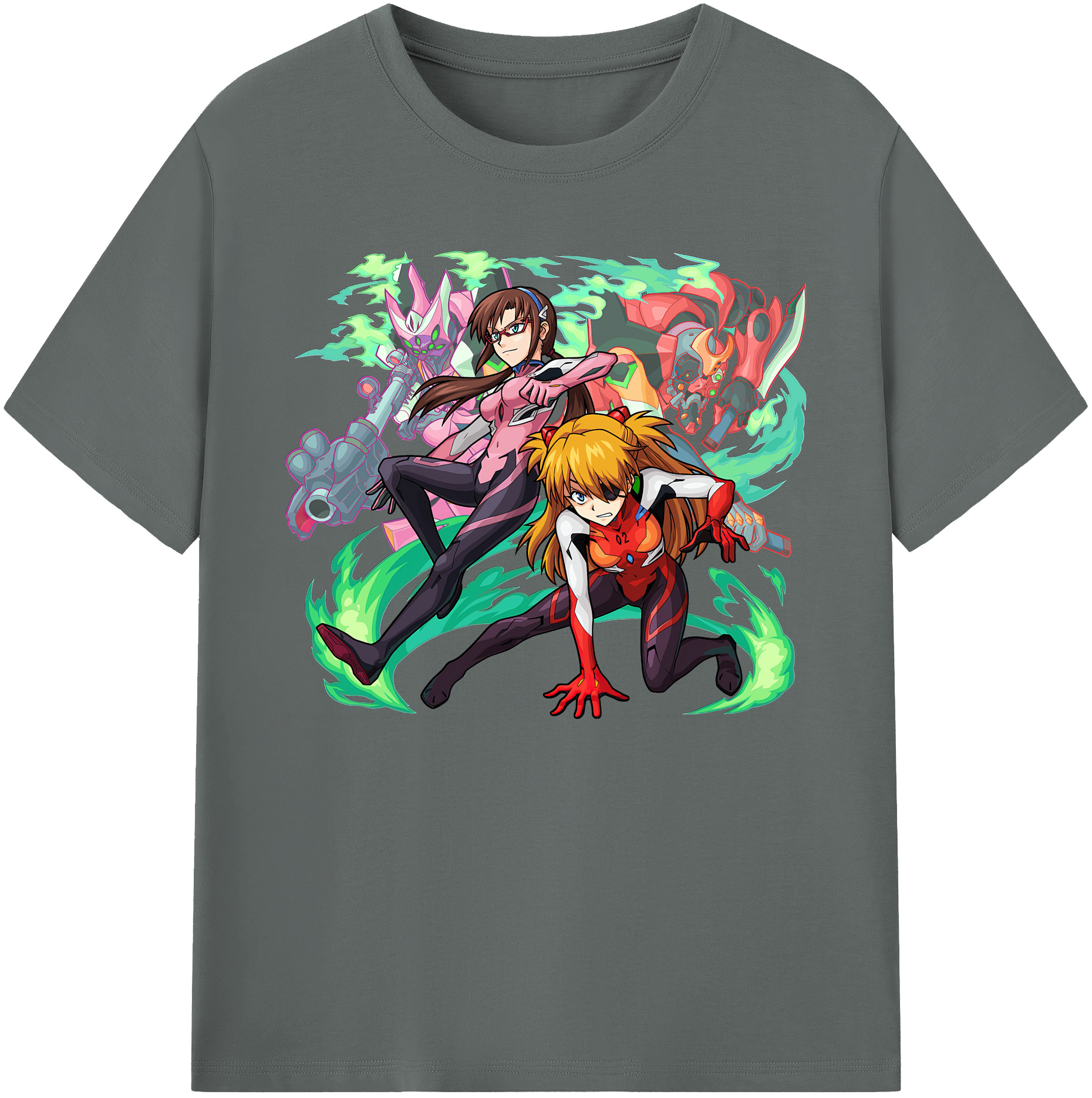 （画像用） EVA 新世紀エヴァンゲリオン 綿100％ メンズ半袖Tシャツ｜肌触りやわらか＆通気性
